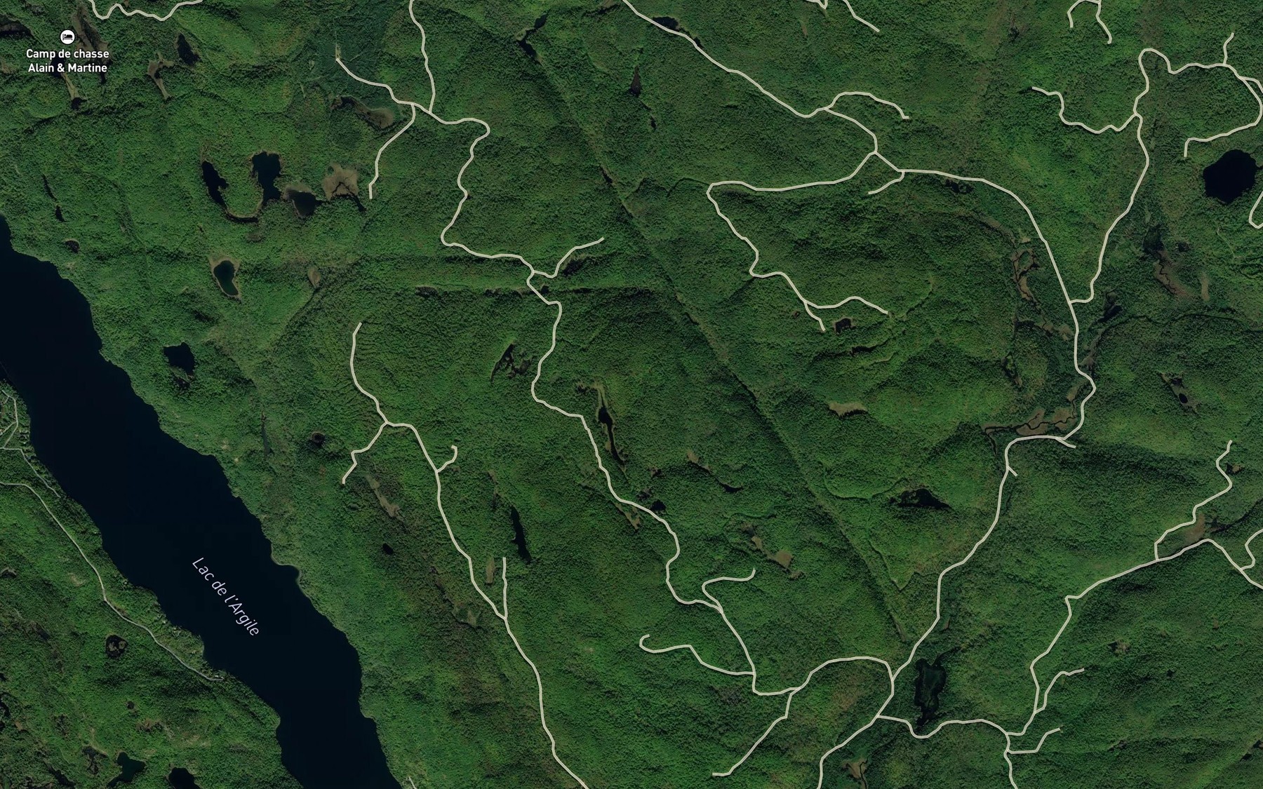 Satellite map of the Baie Bastien