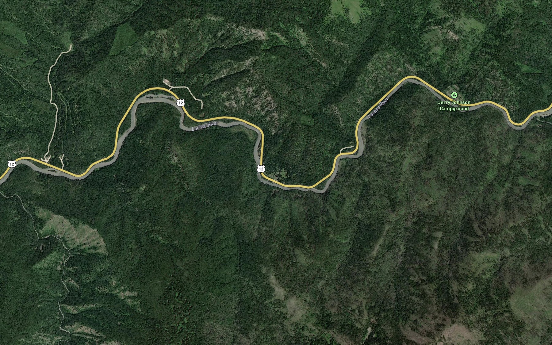 Satellite map of the Colgate Warm Springs