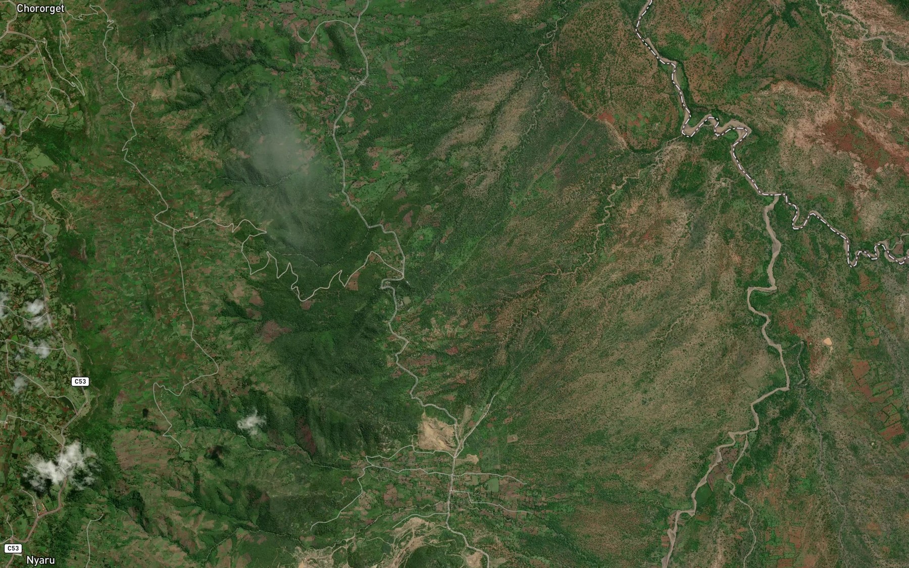 Satellite map of the Naon