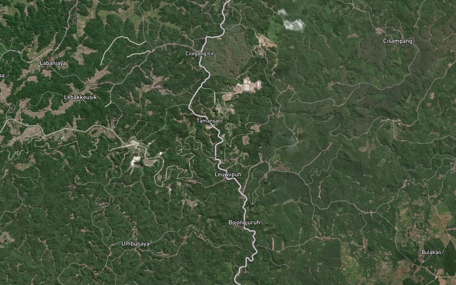 Satellite map of the Ci Amplang