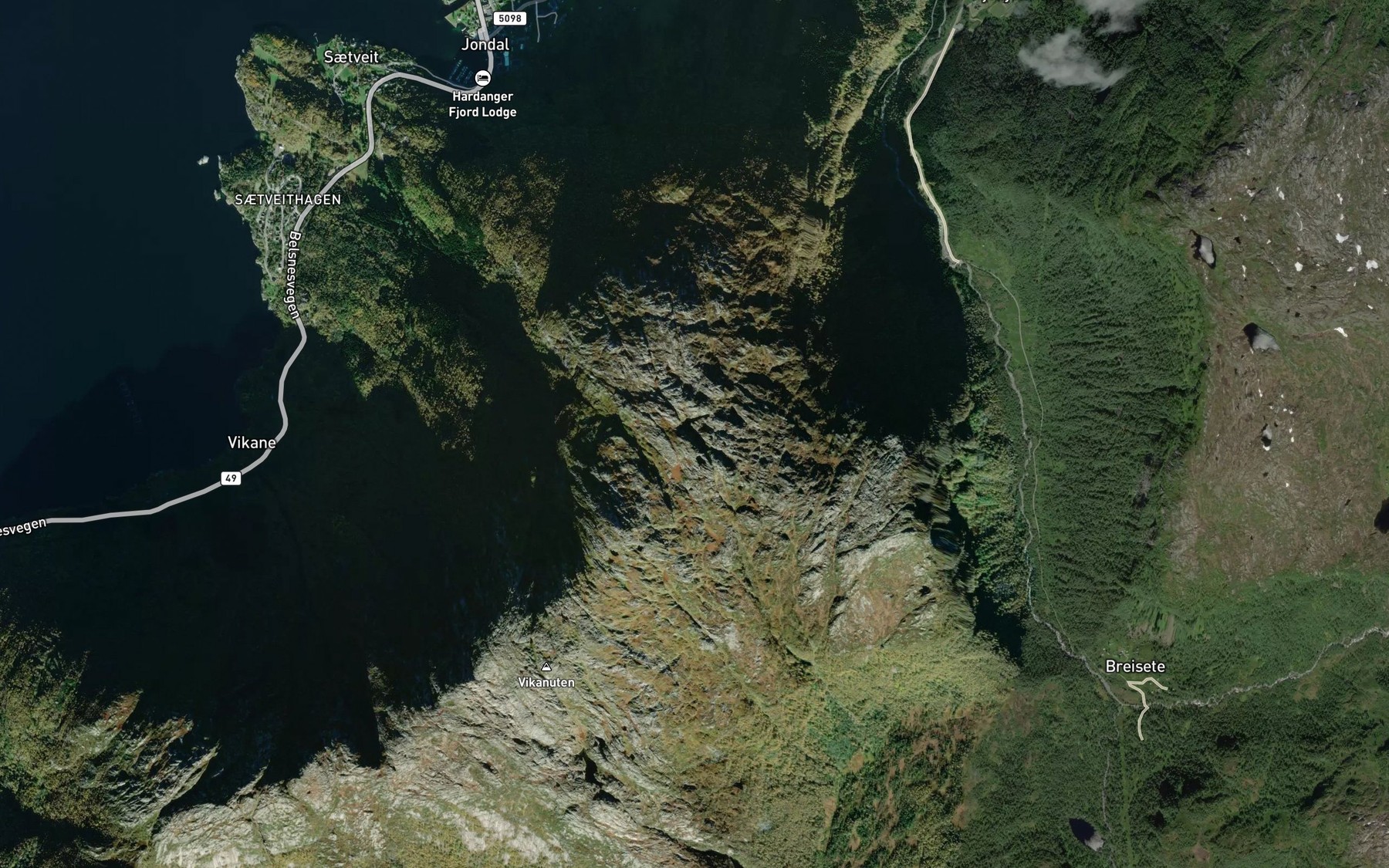 Satellite map of the Kroktjorni