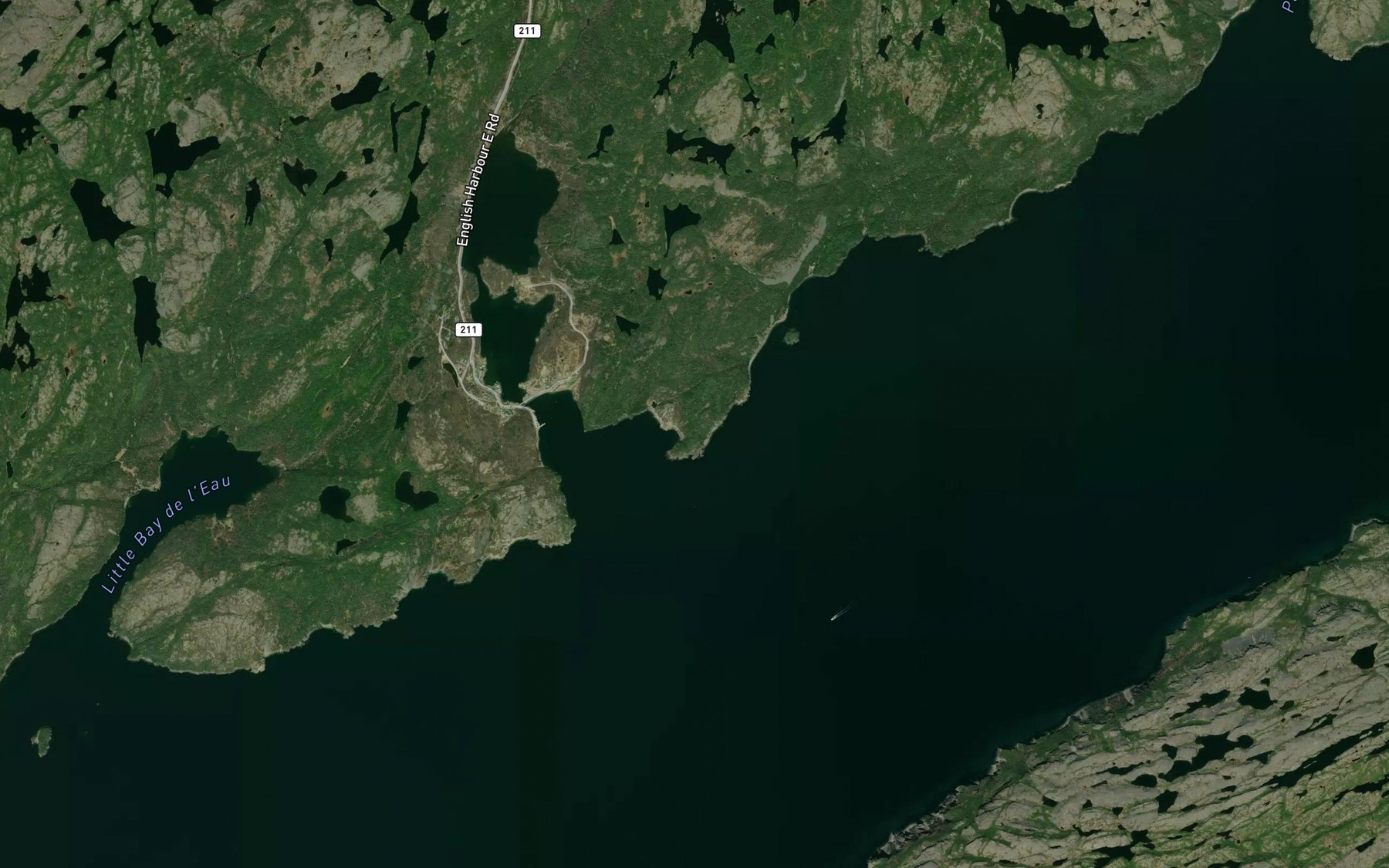 Satellite map of the Big Eastern Cove