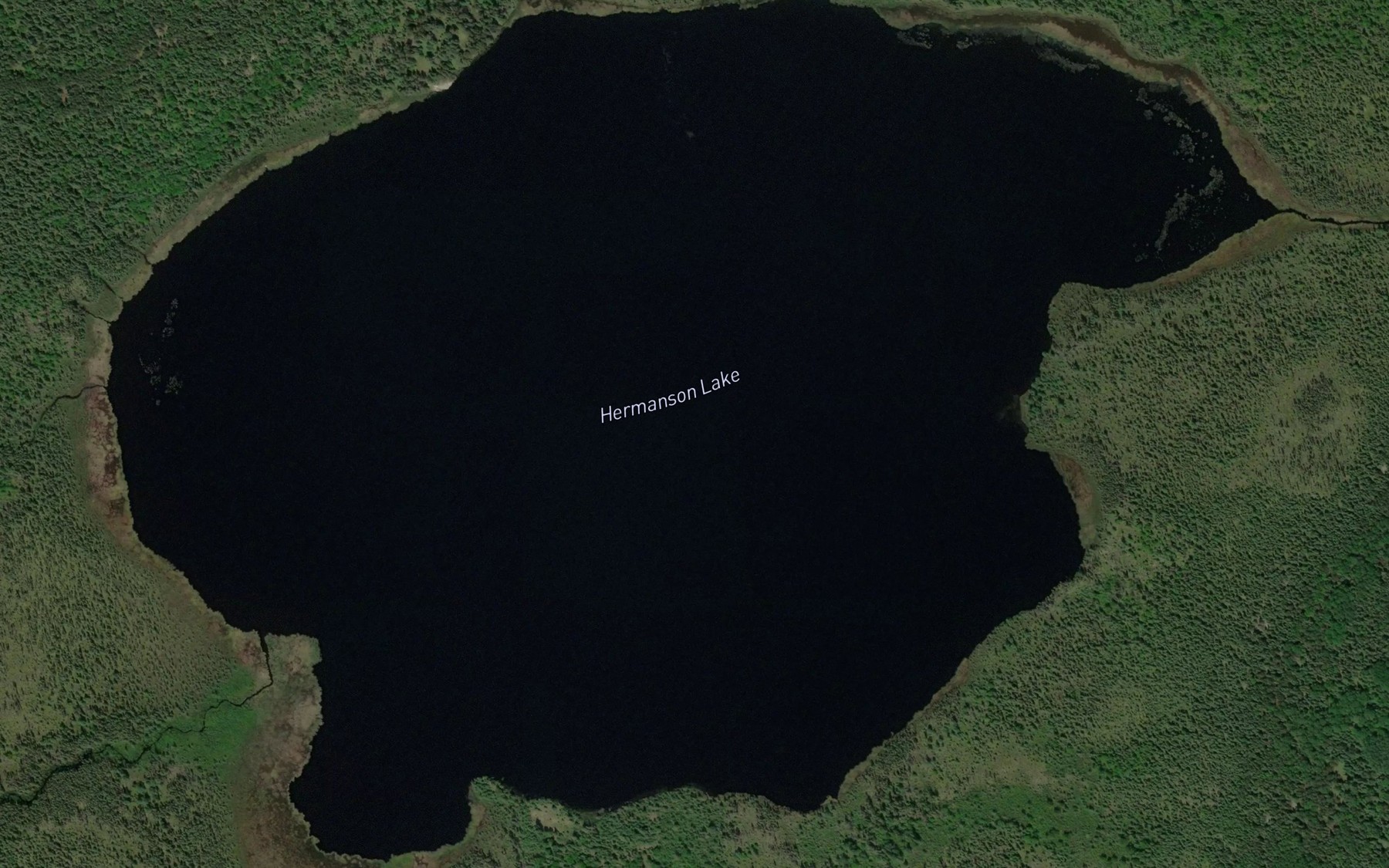 Satellite map of the Hermanson Lake