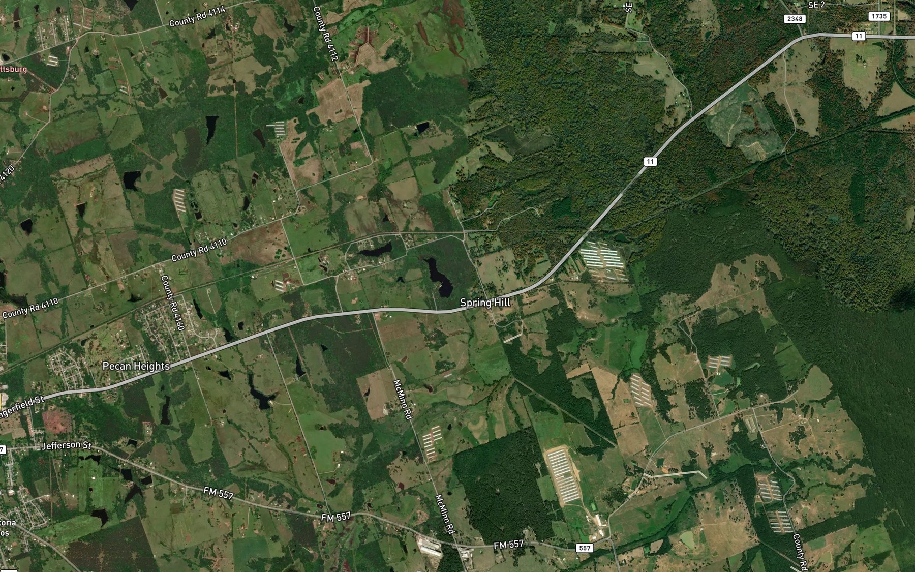 Satellite map of the Beaver Club Lake