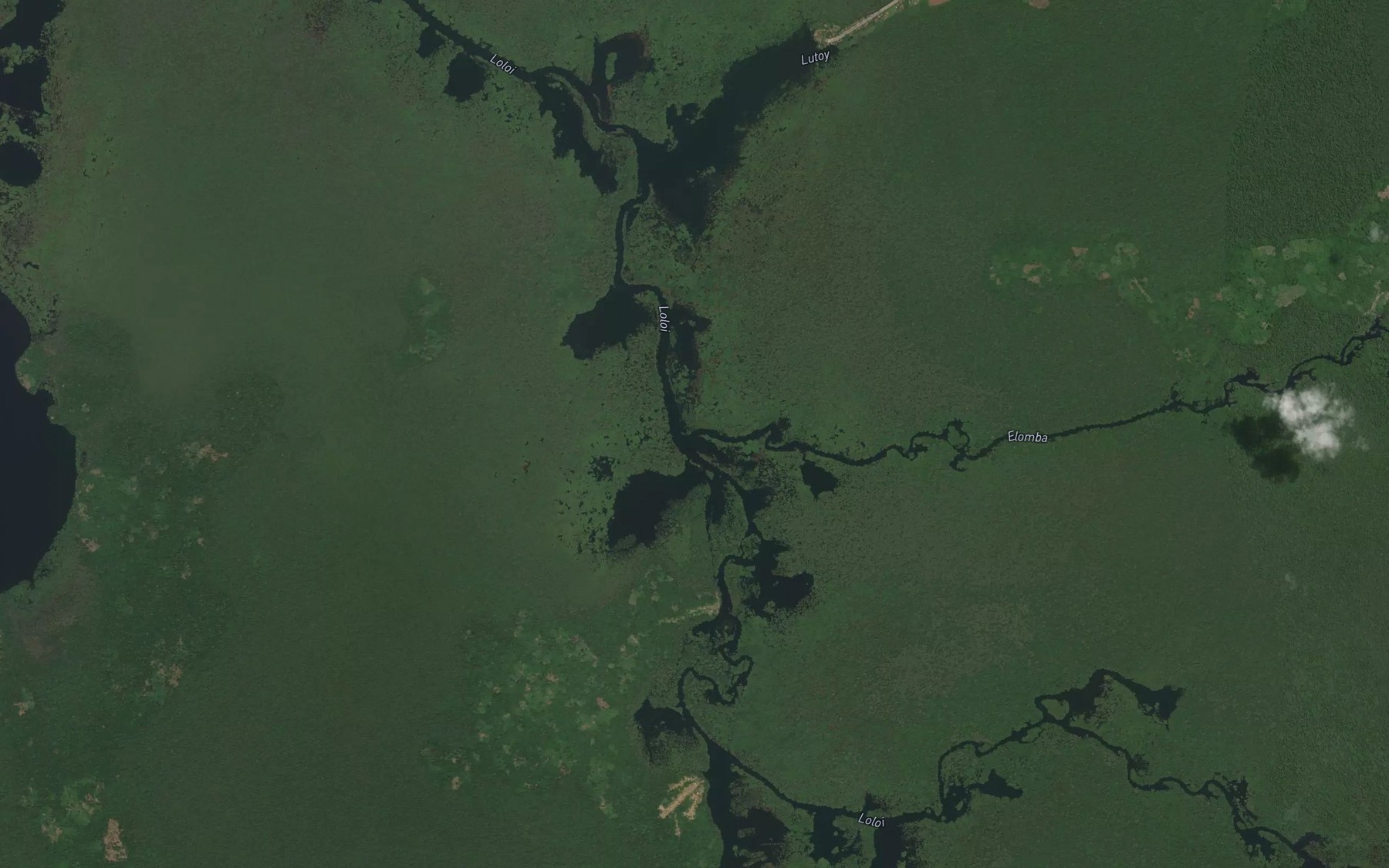 Satellite map of the Elomba