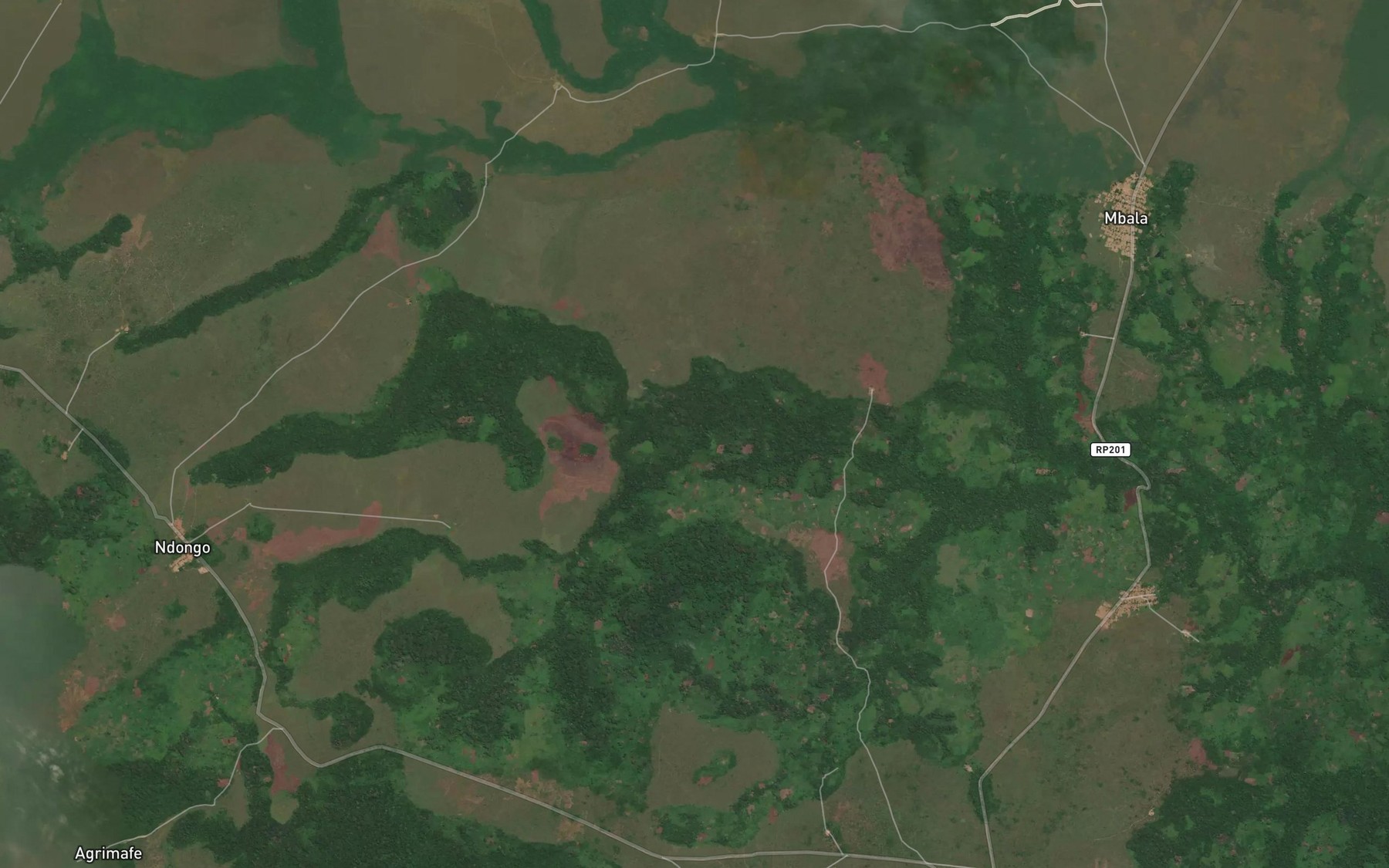 Satellite map of the Kadjaba