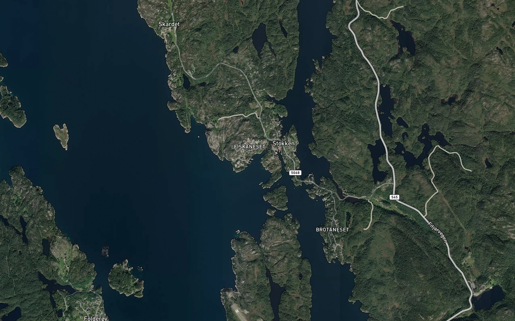 Satellite map of the Brandanesbukta