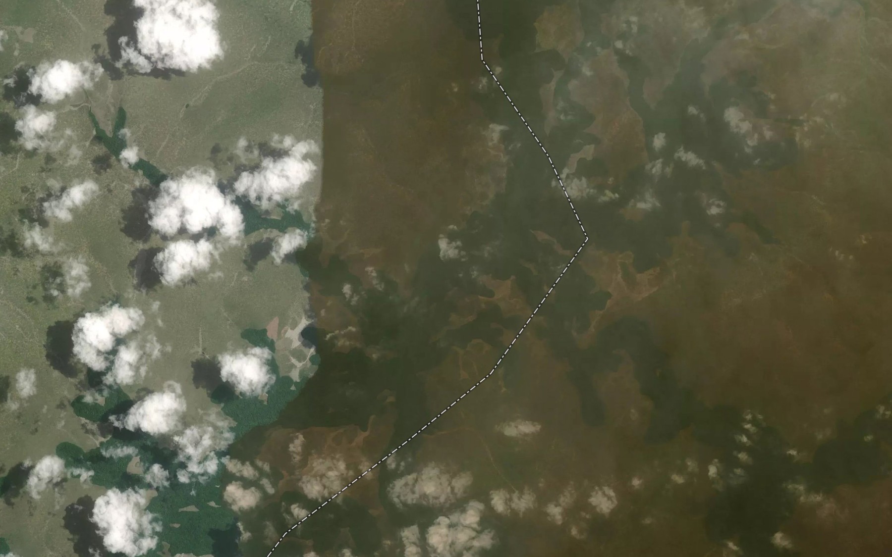 Satellite map of the Mboua