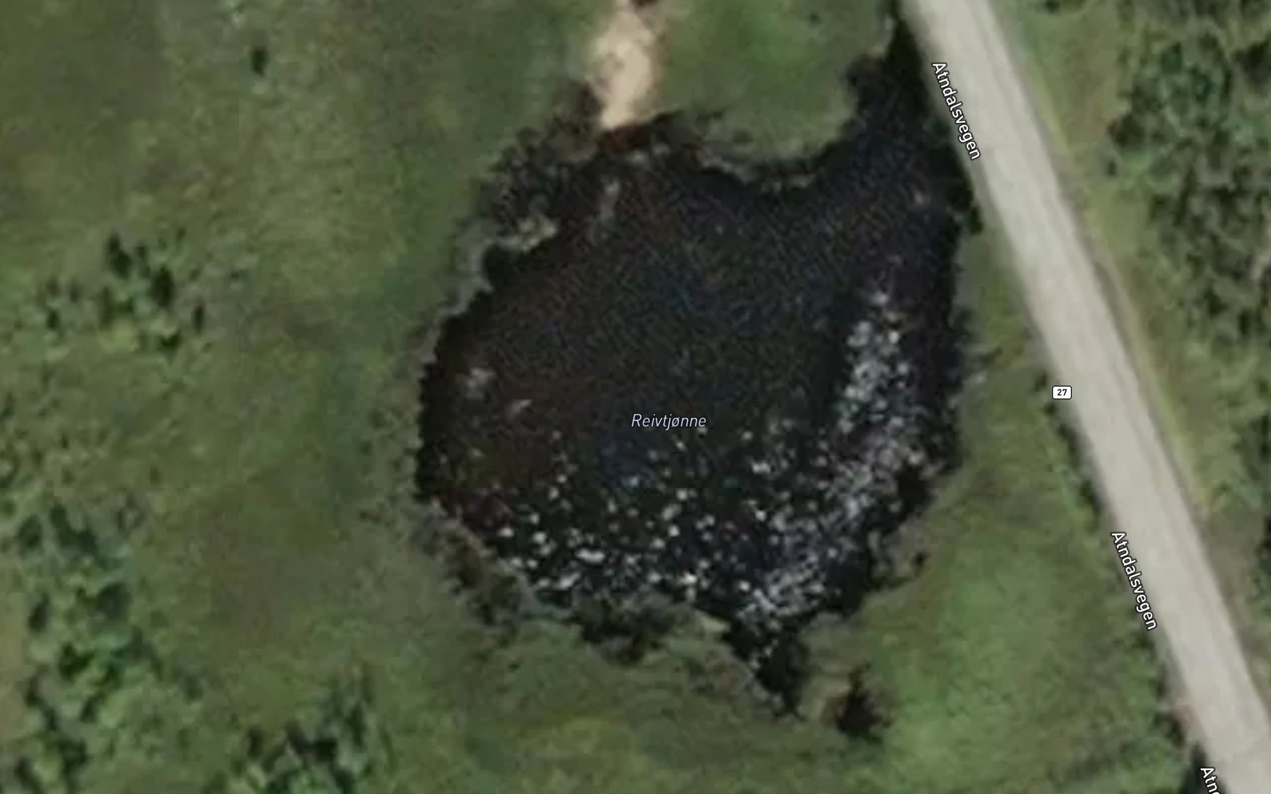 Satellite map of the Reivtjorni