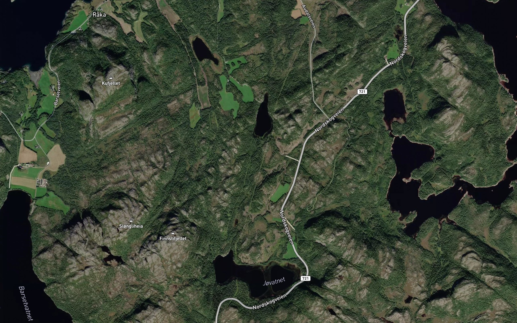 Satellite map of the Sagdalsbekken