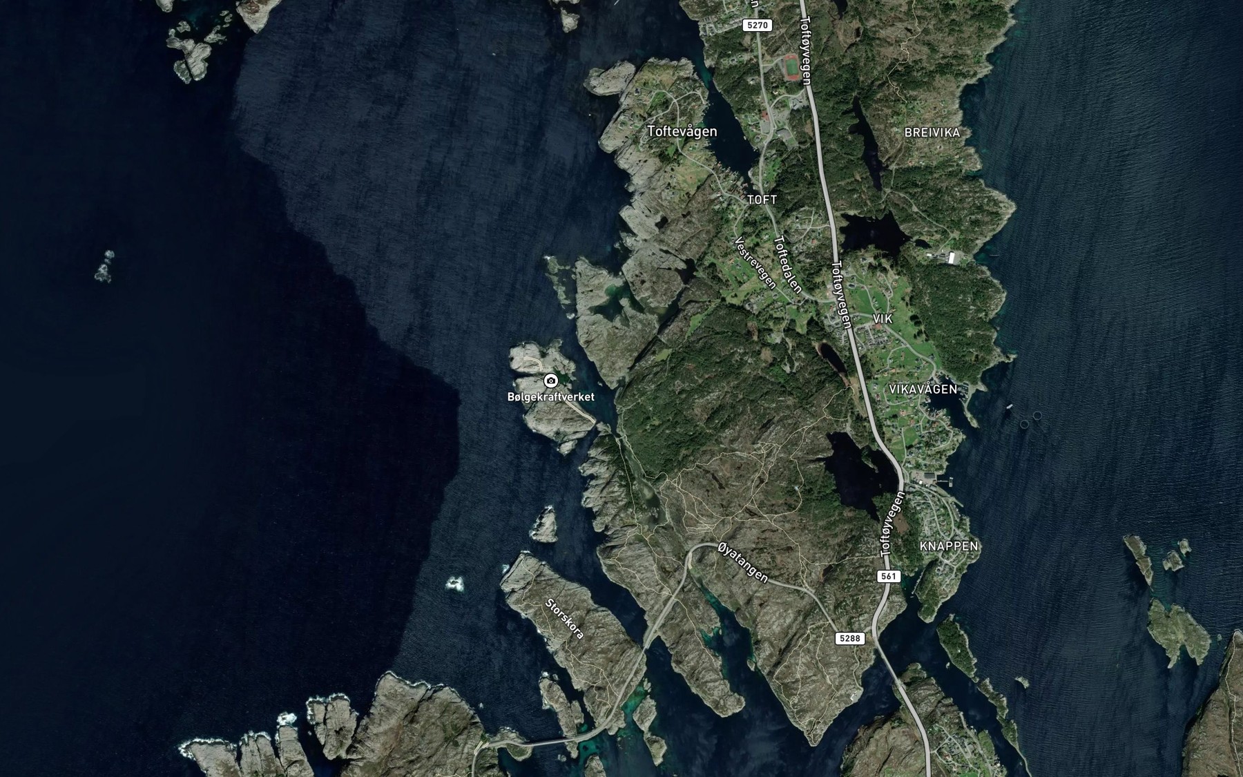 Satellite map of the Gasneskylpa