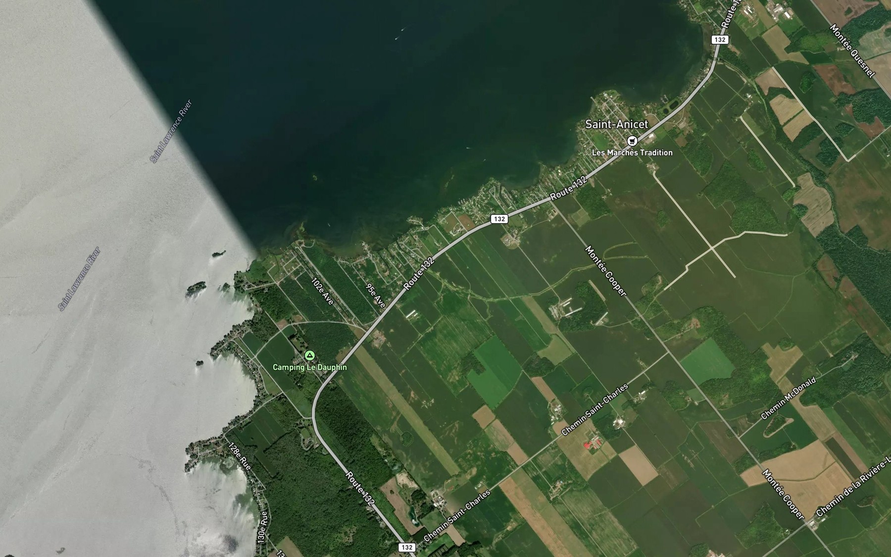 Satellite map of the Ruisseau Carriere
