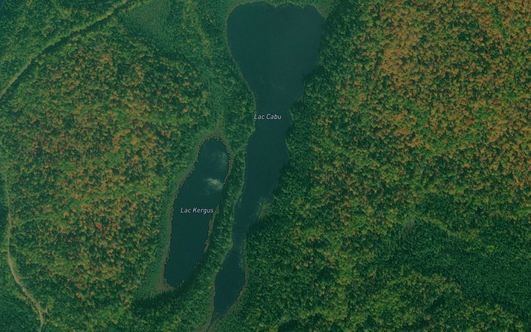 Satellite map of the Lac Cabu