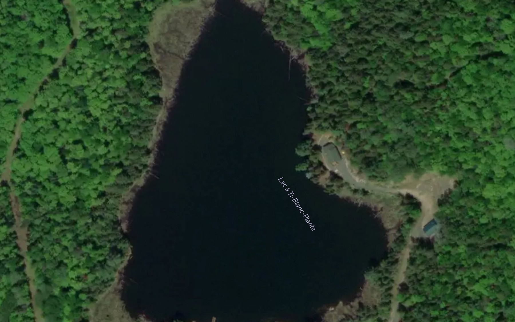 Satellite map of the Lac a Ti-Blanc-Plante