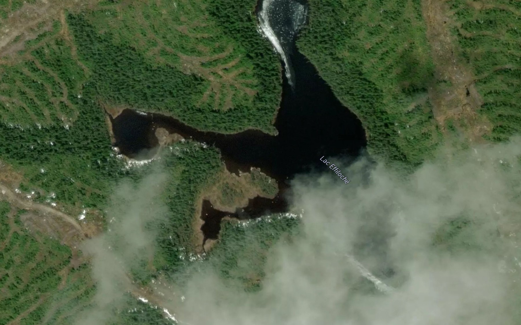 Satellite map of the Lac Effiloche