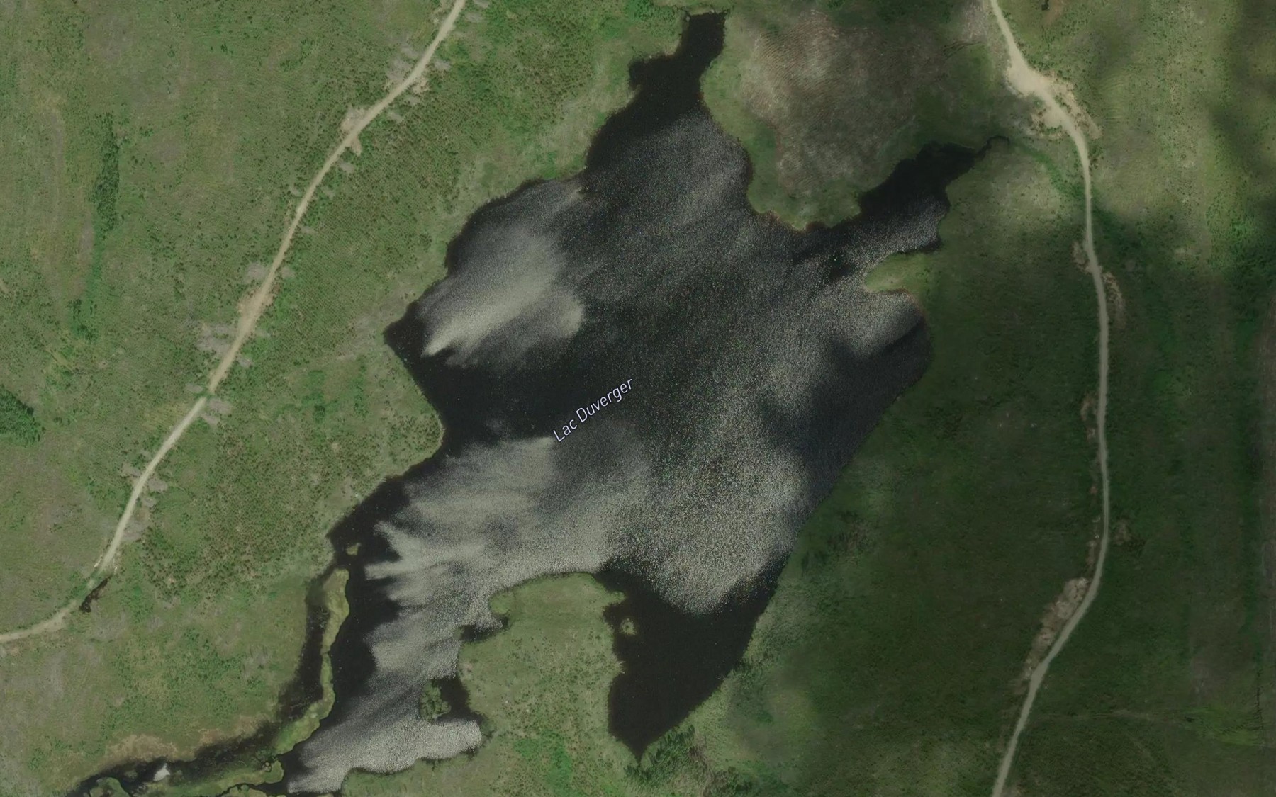 Satellite map of the Lac Duverger