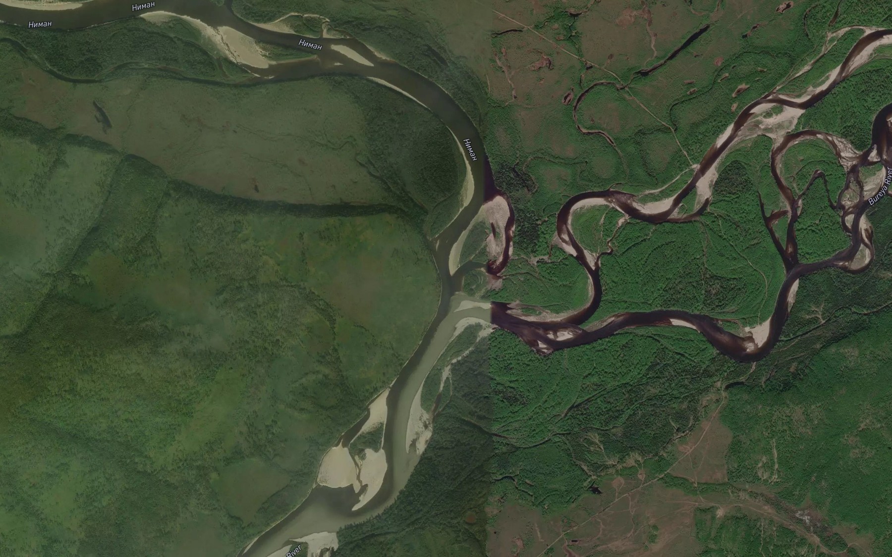 Satellite map of the Niman