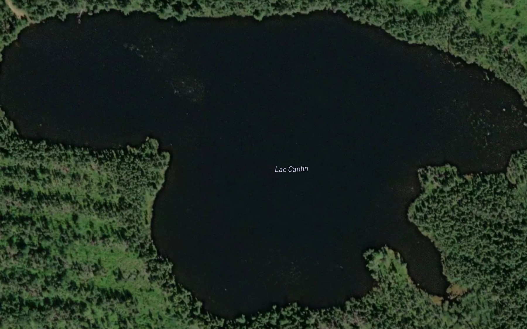 Satellite map of the Lac Cantin