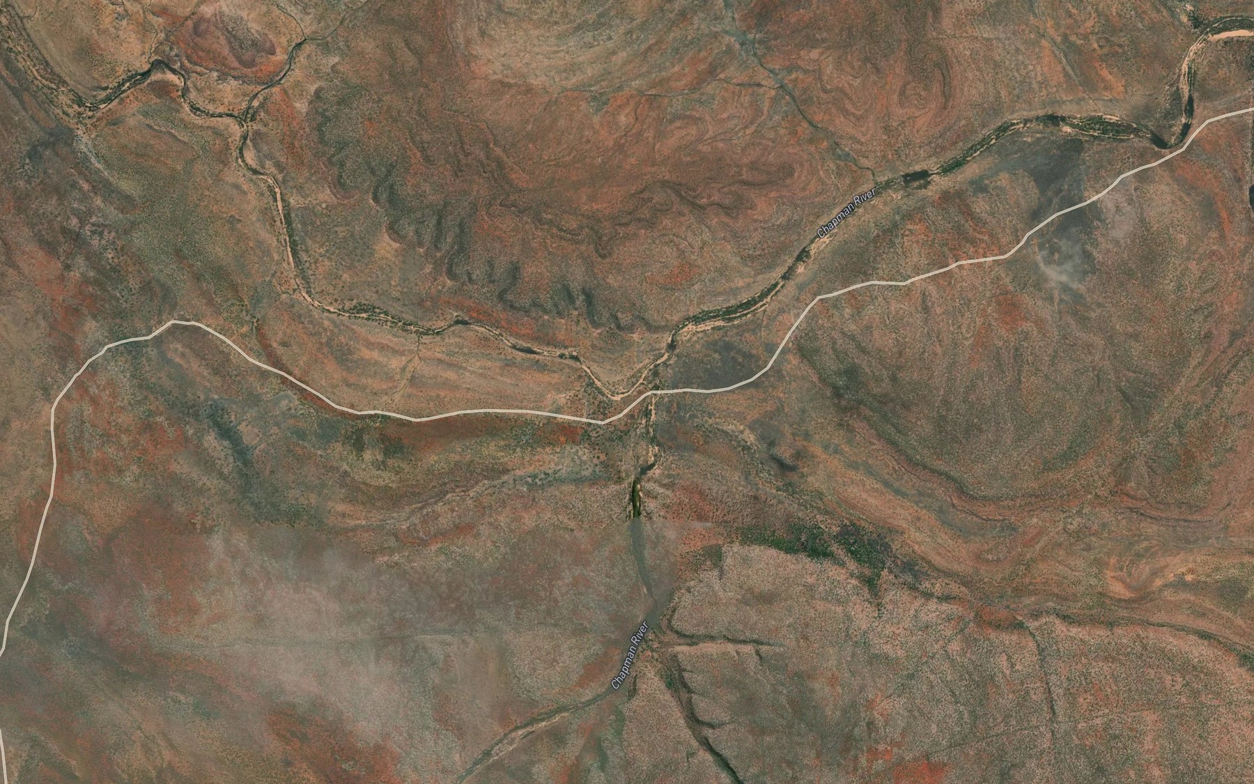 Satellite map of the Nugget Creek