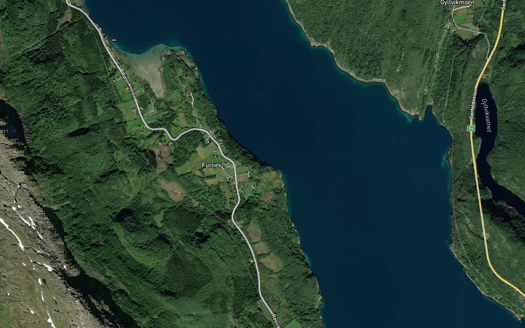 Satellite map of the Kistellbukta