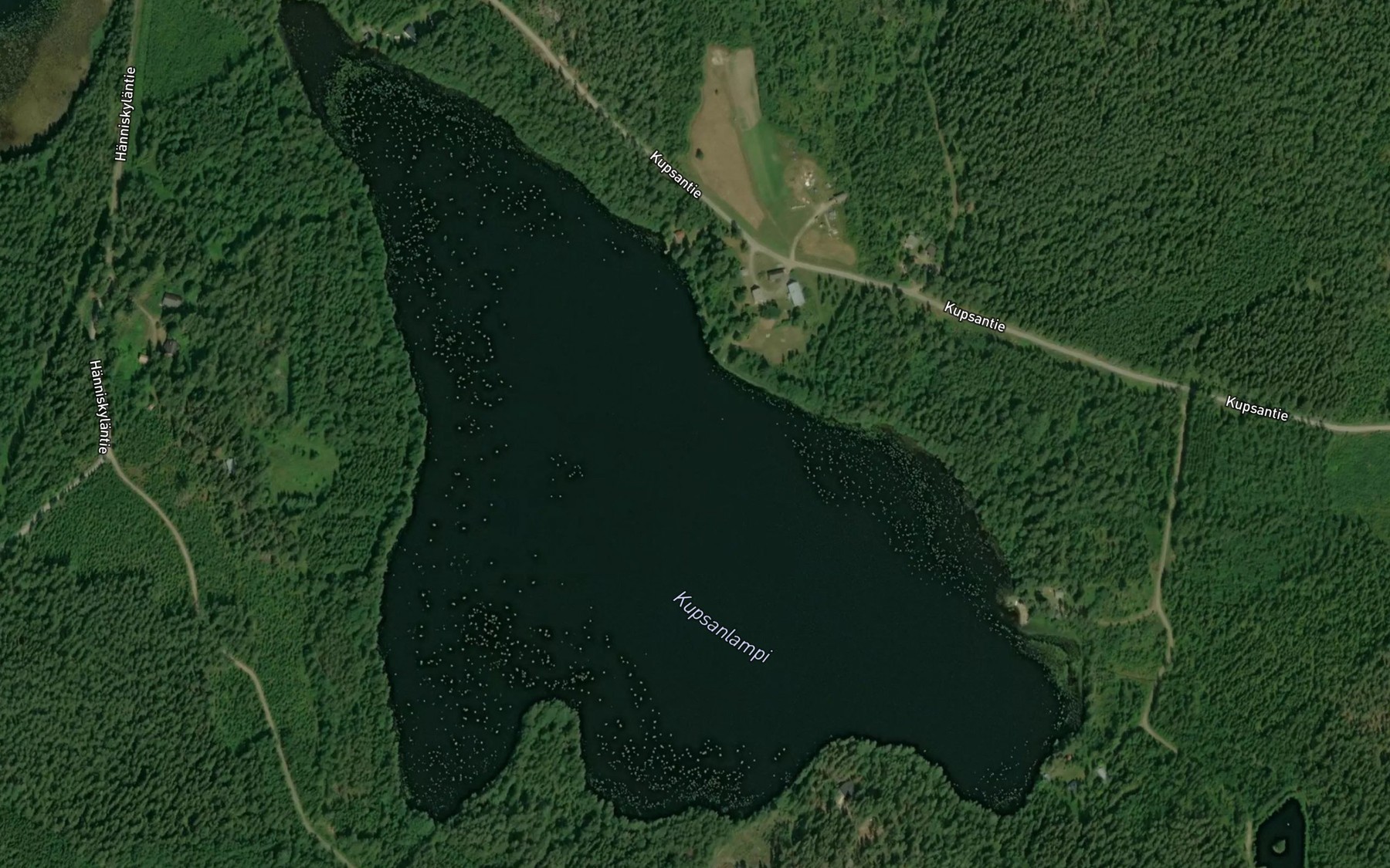 Satellite map of the Hanhijarvi