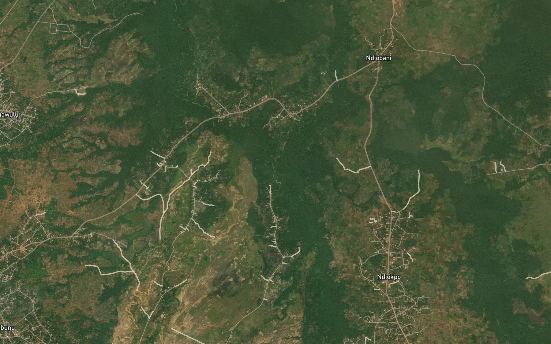 Satellite map of the River Ota-Alu
