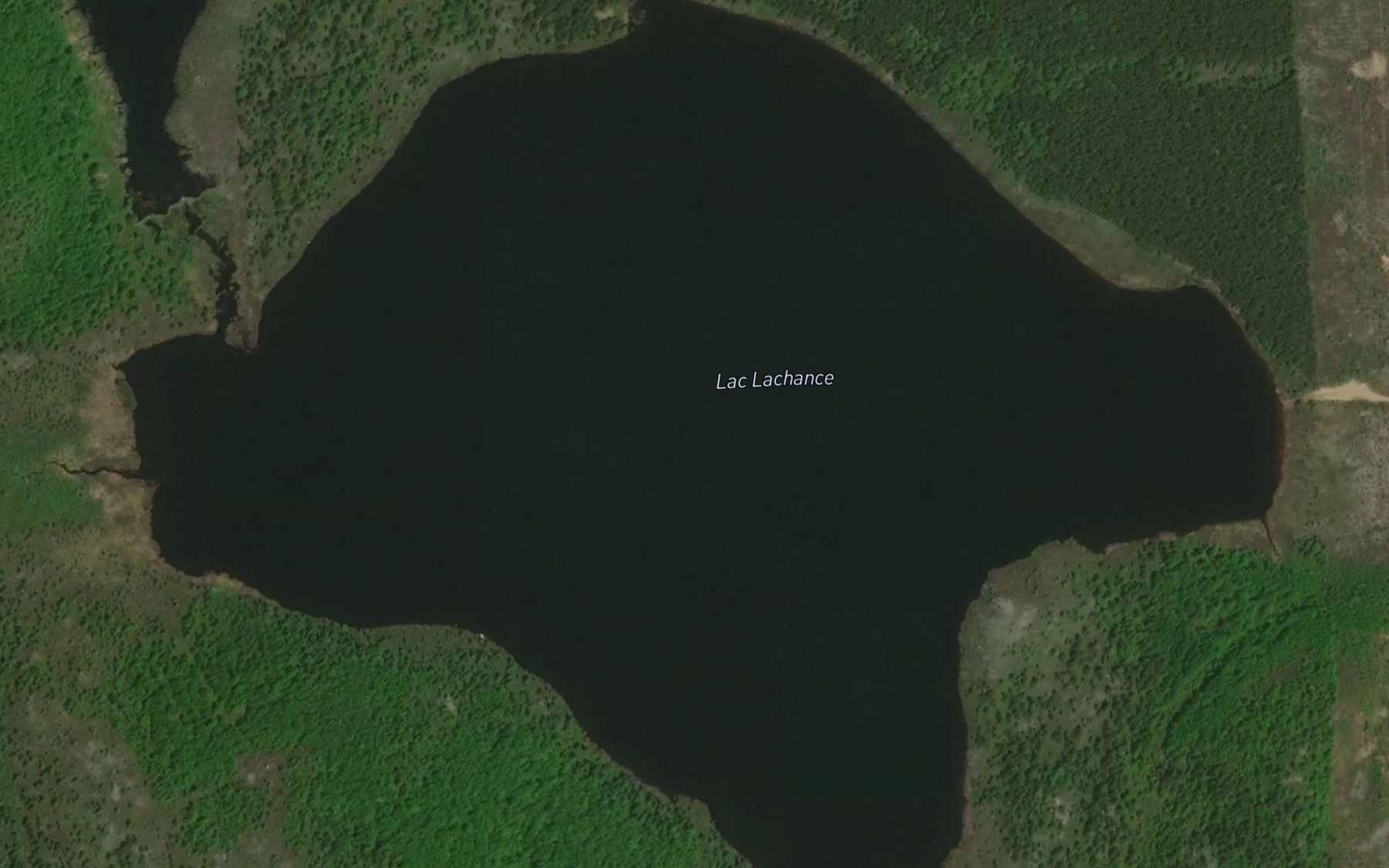 Satellite map of the Lac Lachance