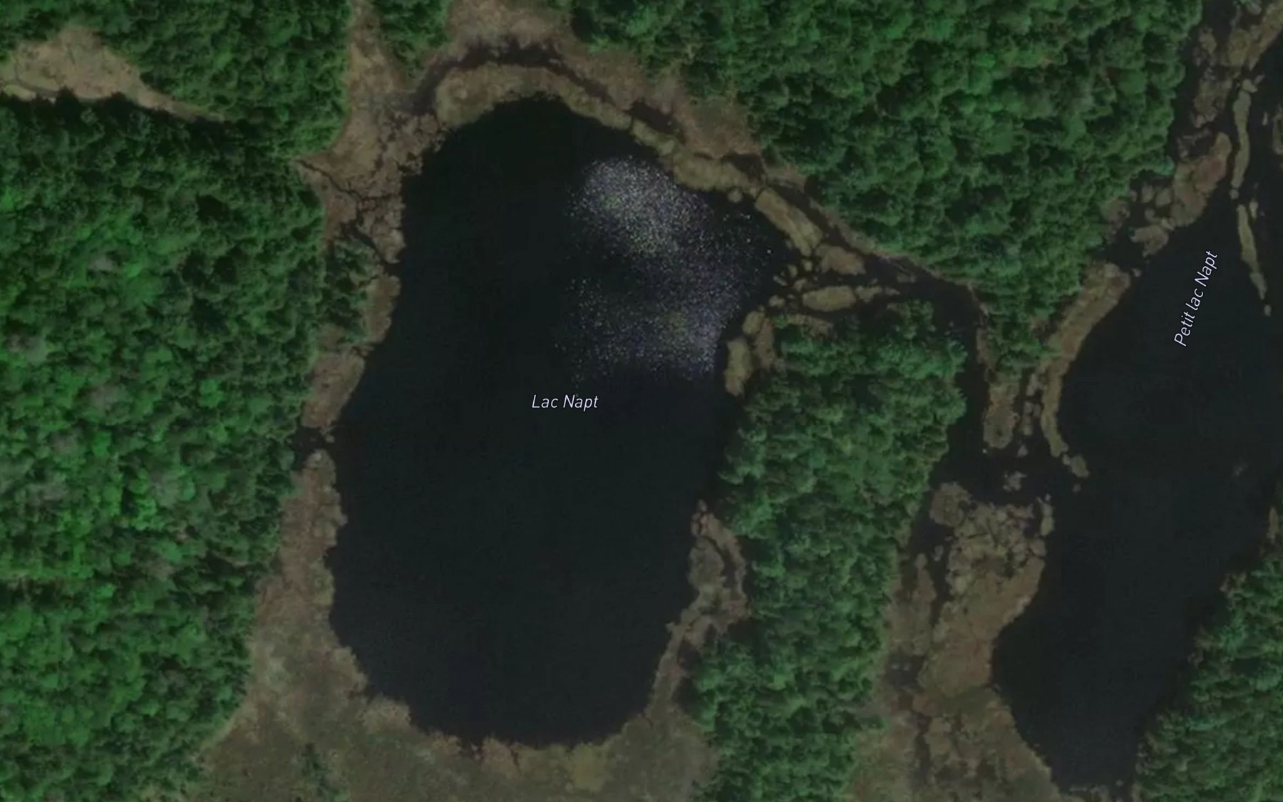 Satellite map of the Lac Napt