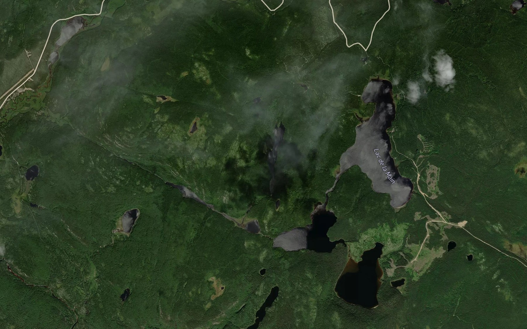 Satellite map of the Lac Ribbon
