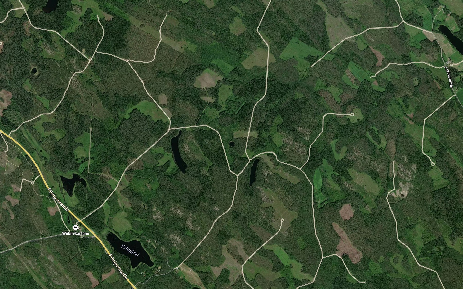 Satellite map of the Pieni Tyralampi