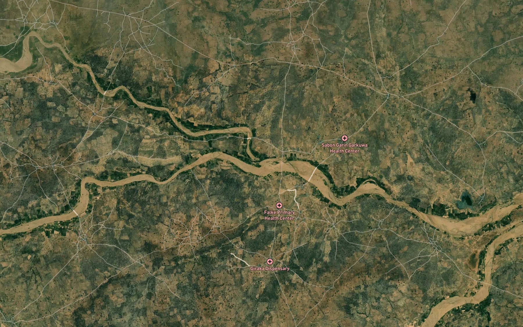 Satellite map of the River Zunguru