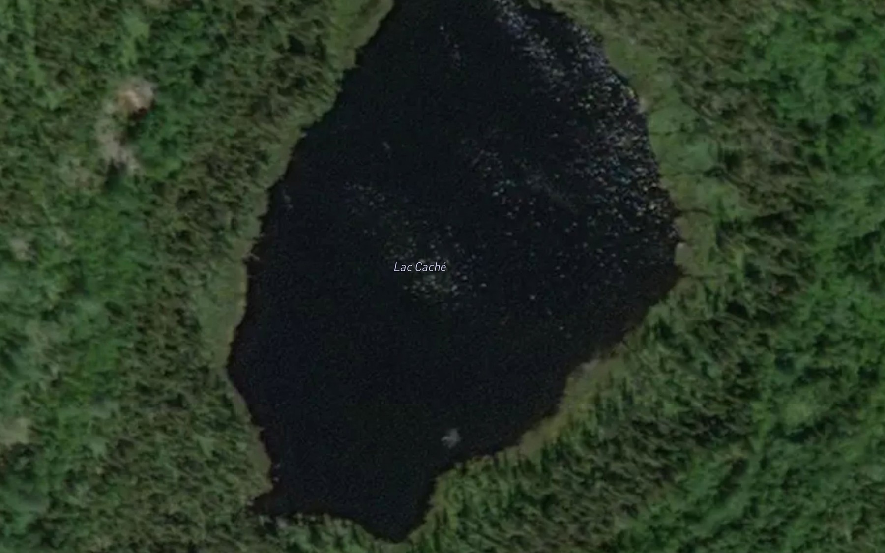 Satellite map of the Lac Cache