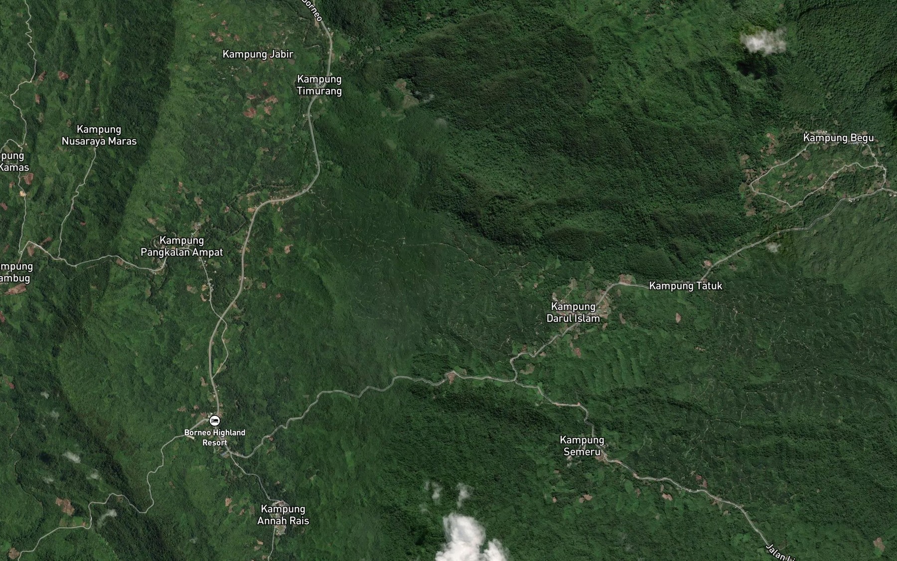 Satellite map of the Sungai Biwan