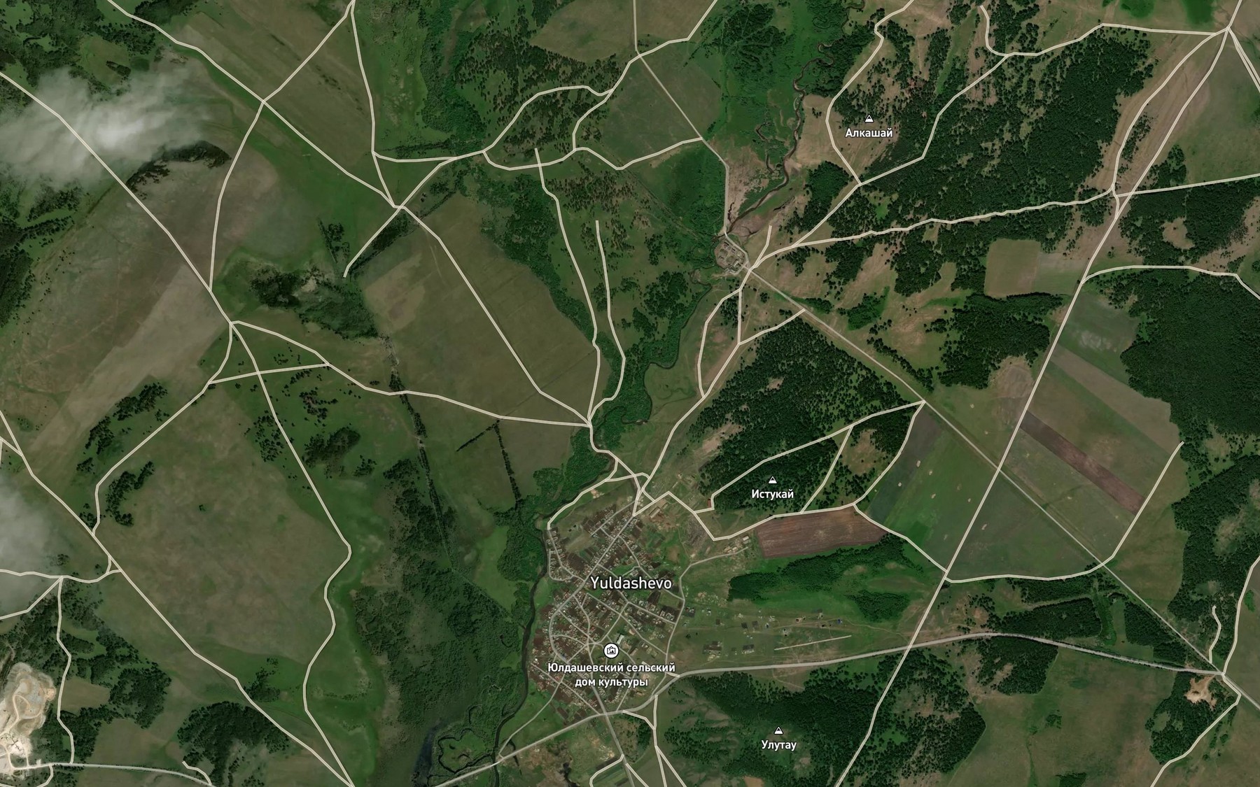 Satellite map of the Kurgash
