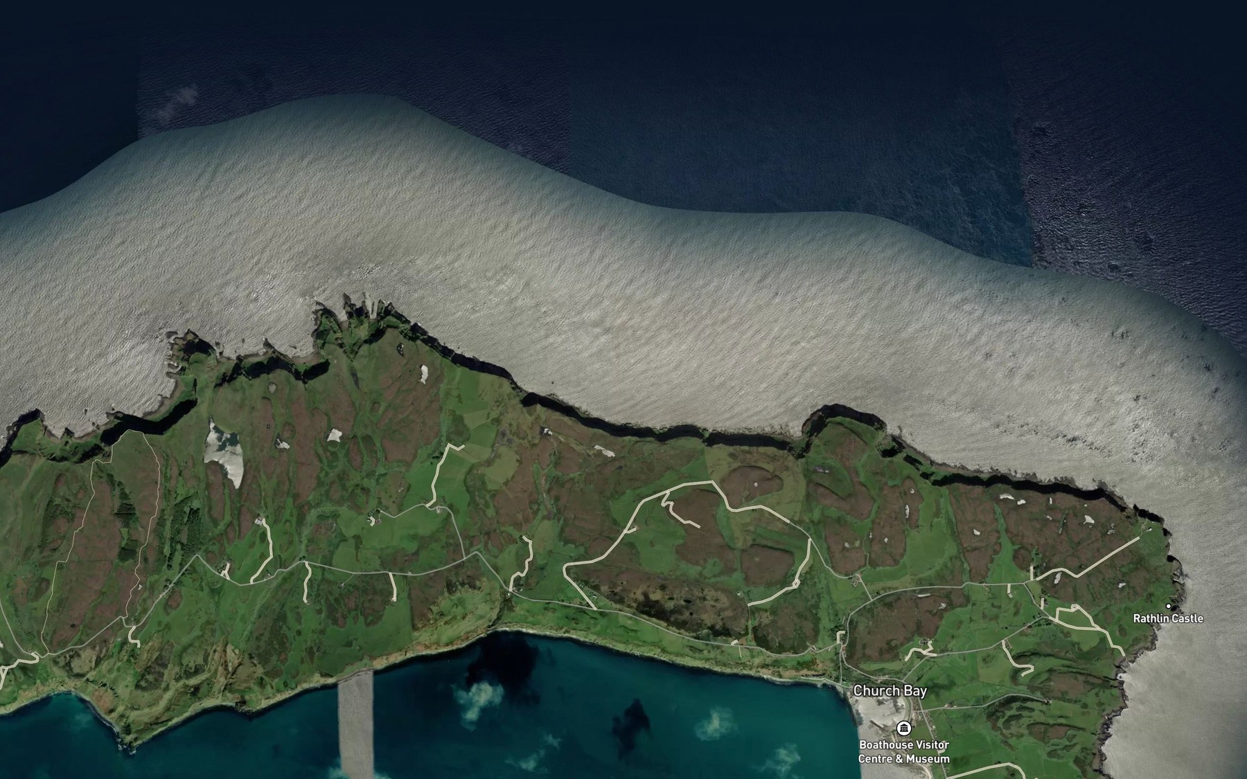 Satellite map of the Altachulle Bay