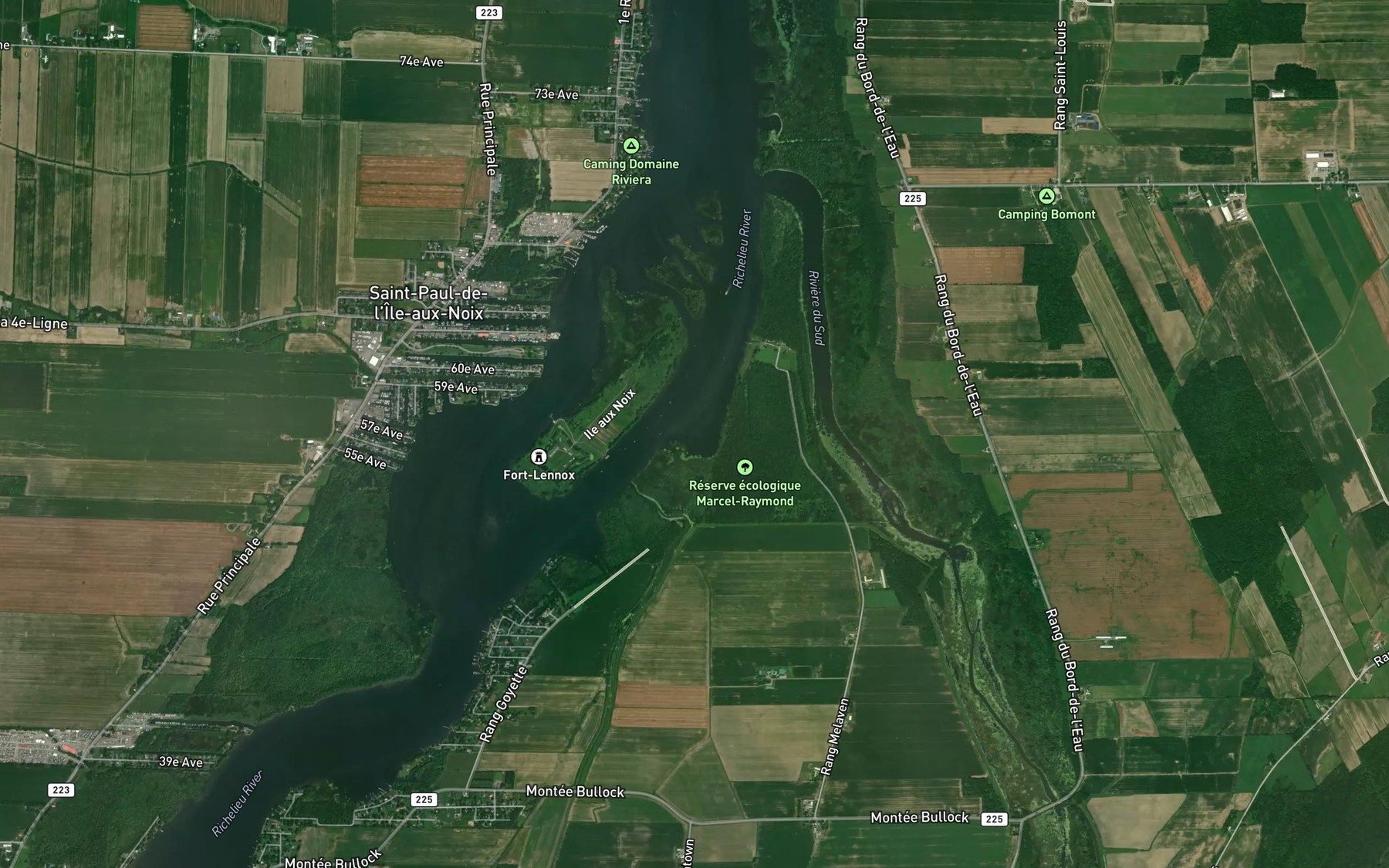 Satellite map of the Baie des Anglais