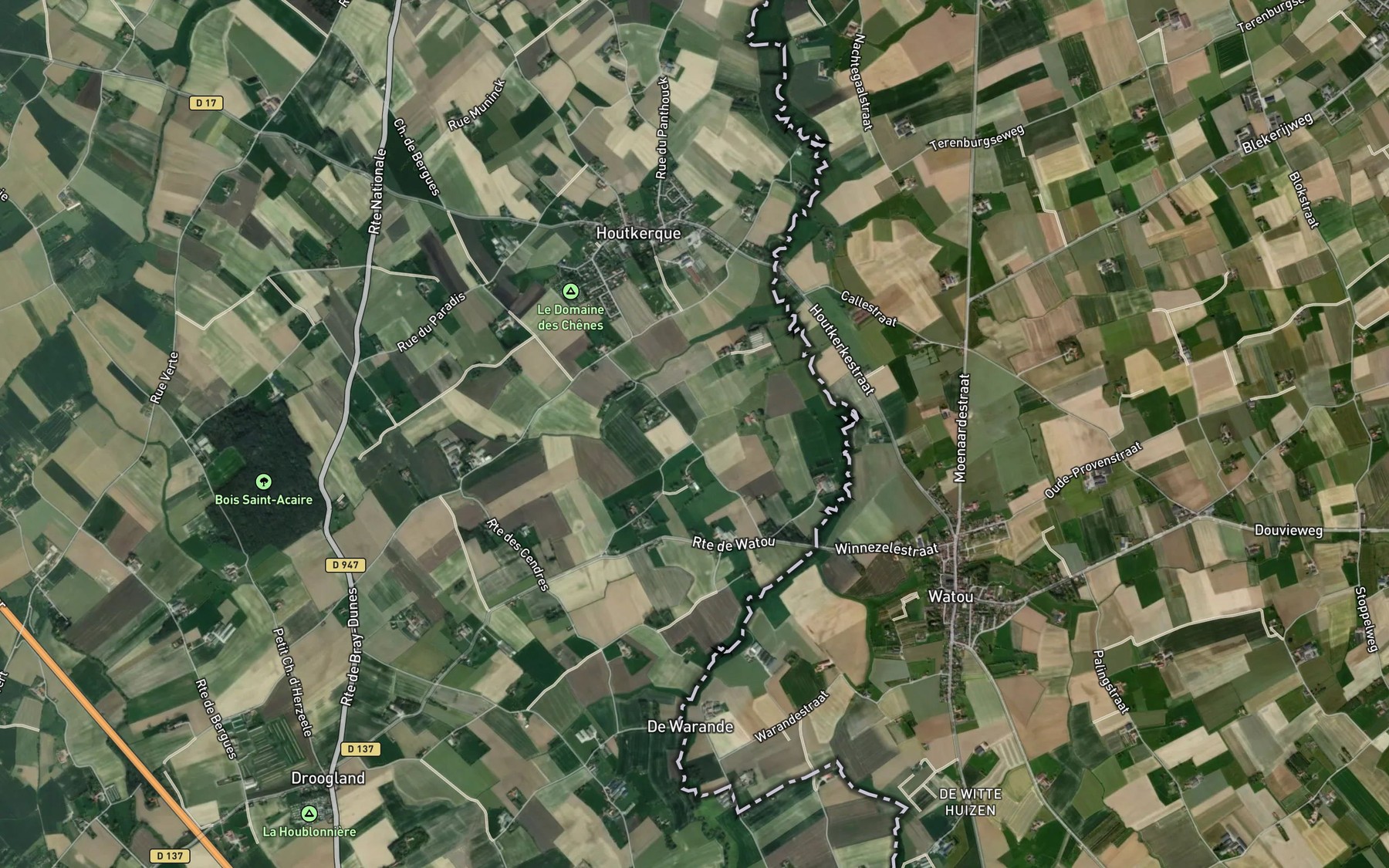 Satellite map of the Monnaartbeek