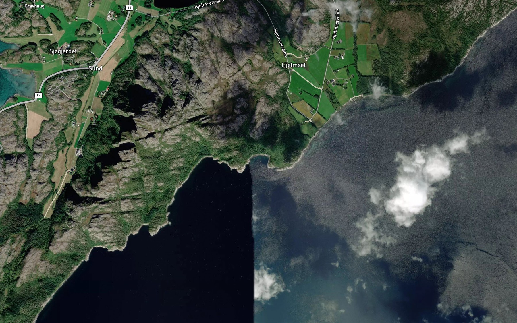 Satellite map of the Laksvika