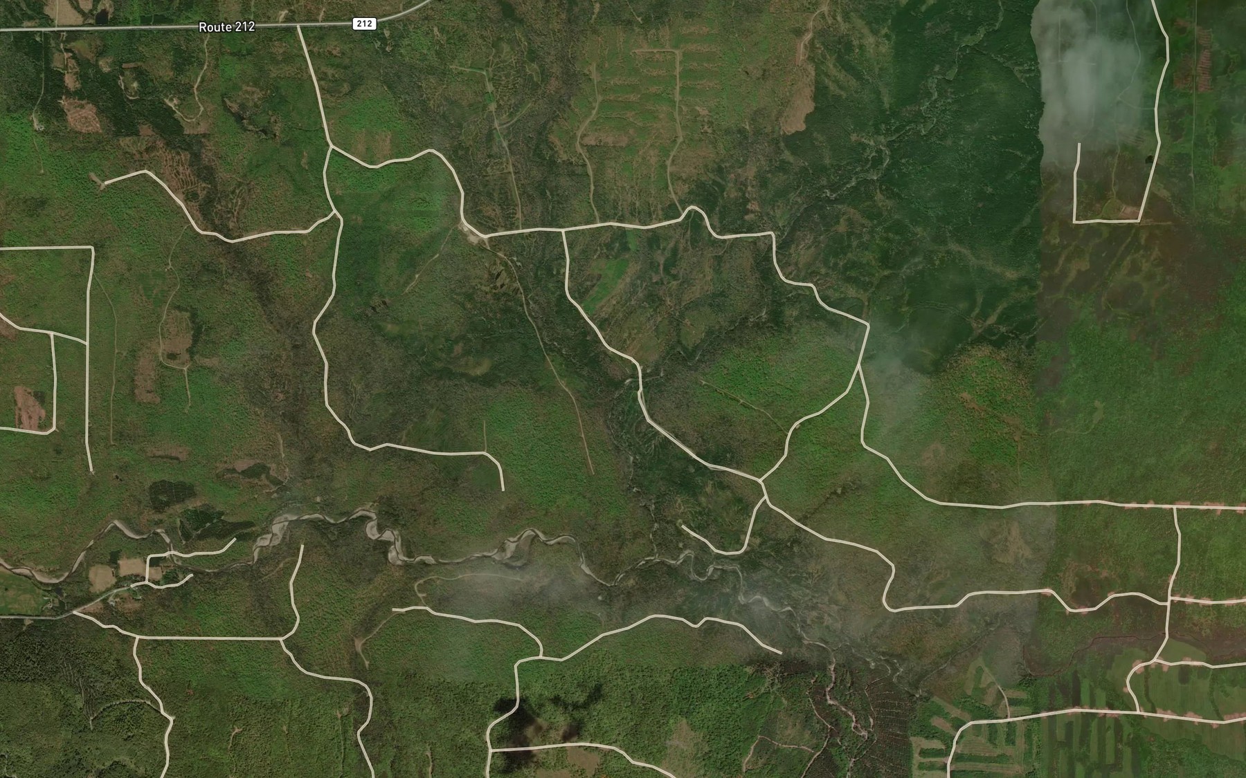 Satellite map of the Ruisseau Ditton Ouest