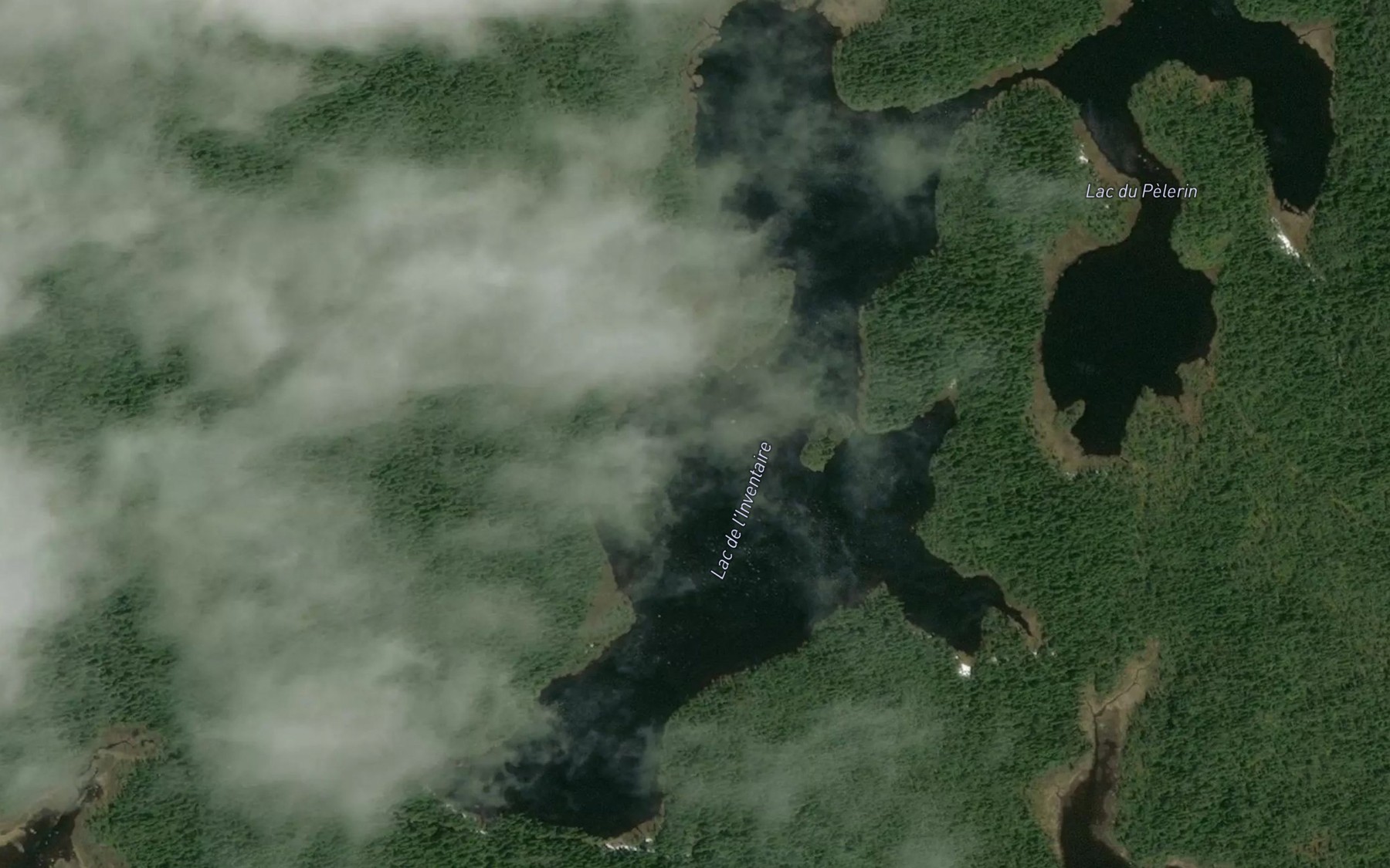 Satellite map of the Lac de l'Inventaire