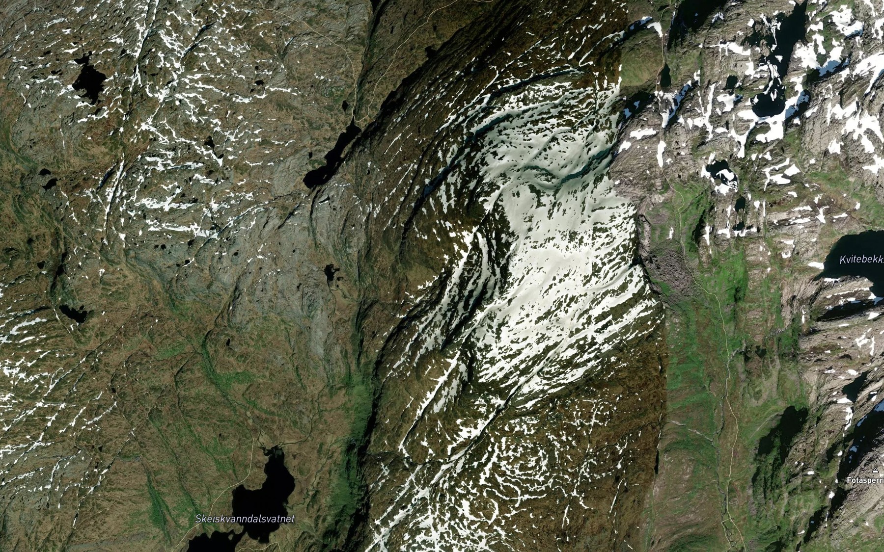 Satellite map of the Stegafossen
