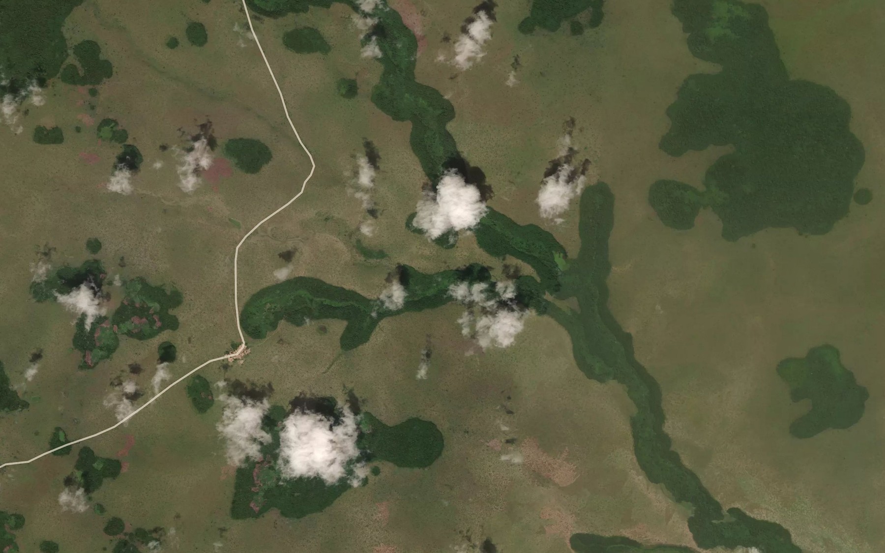 Satellite map of the Nsankoli