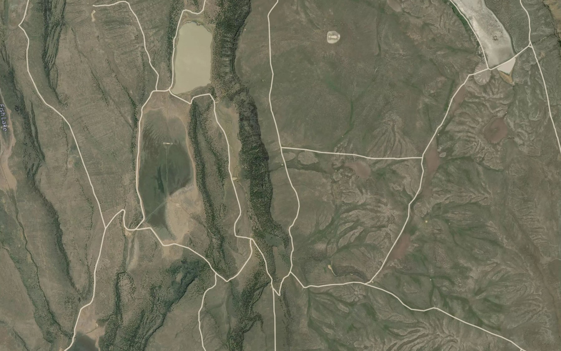 Satellite map of the Mud Reservoir