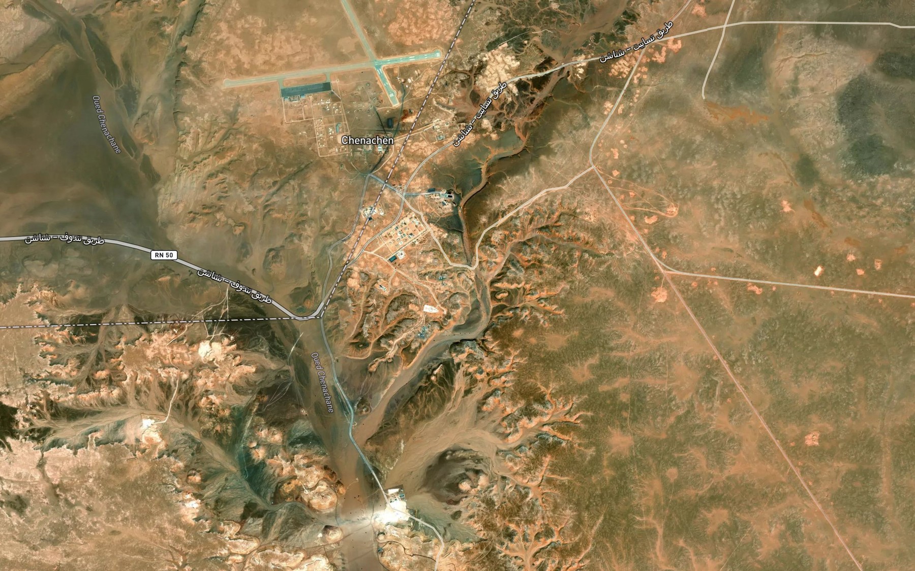 Satellite map of the Chenachane