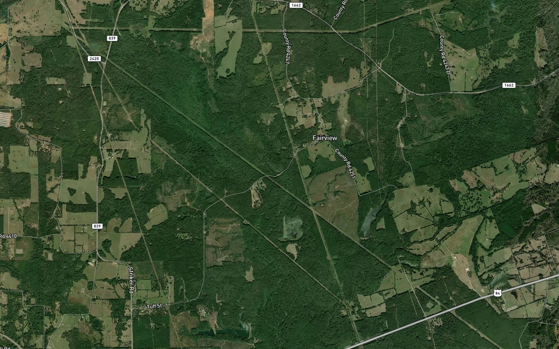 Satellite map of the Wheelus Branch