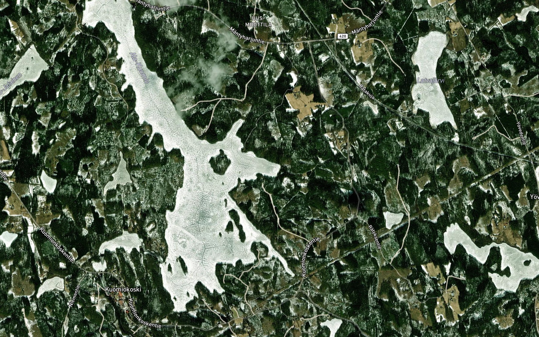 Satellite map of the Matilanlahti