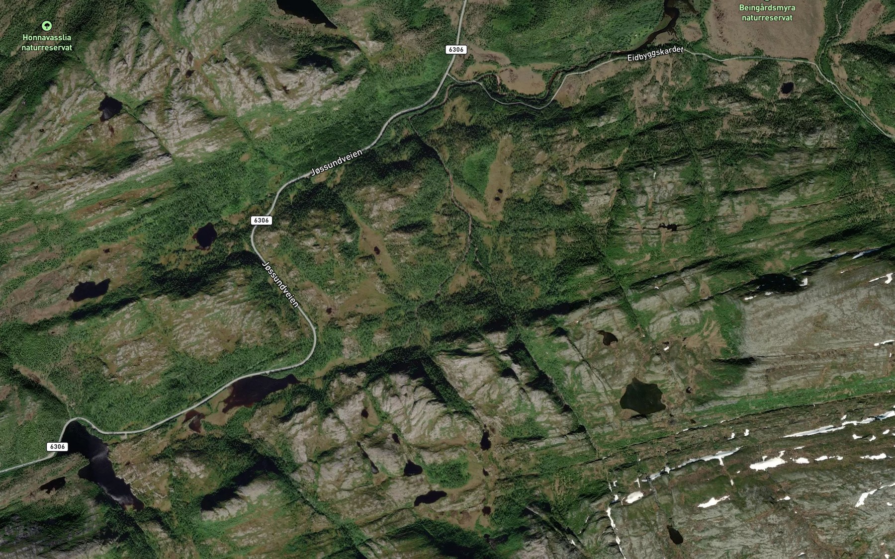 Satellite map of the Smalielva