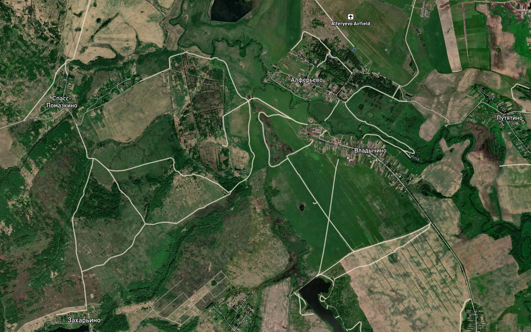 Satellite map of the Yatvinka