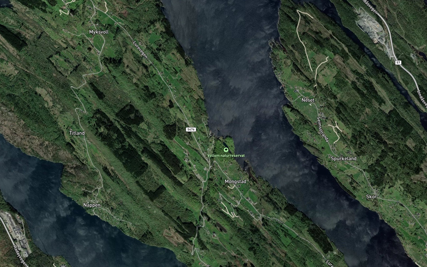 Satellite map of the Valleviki
