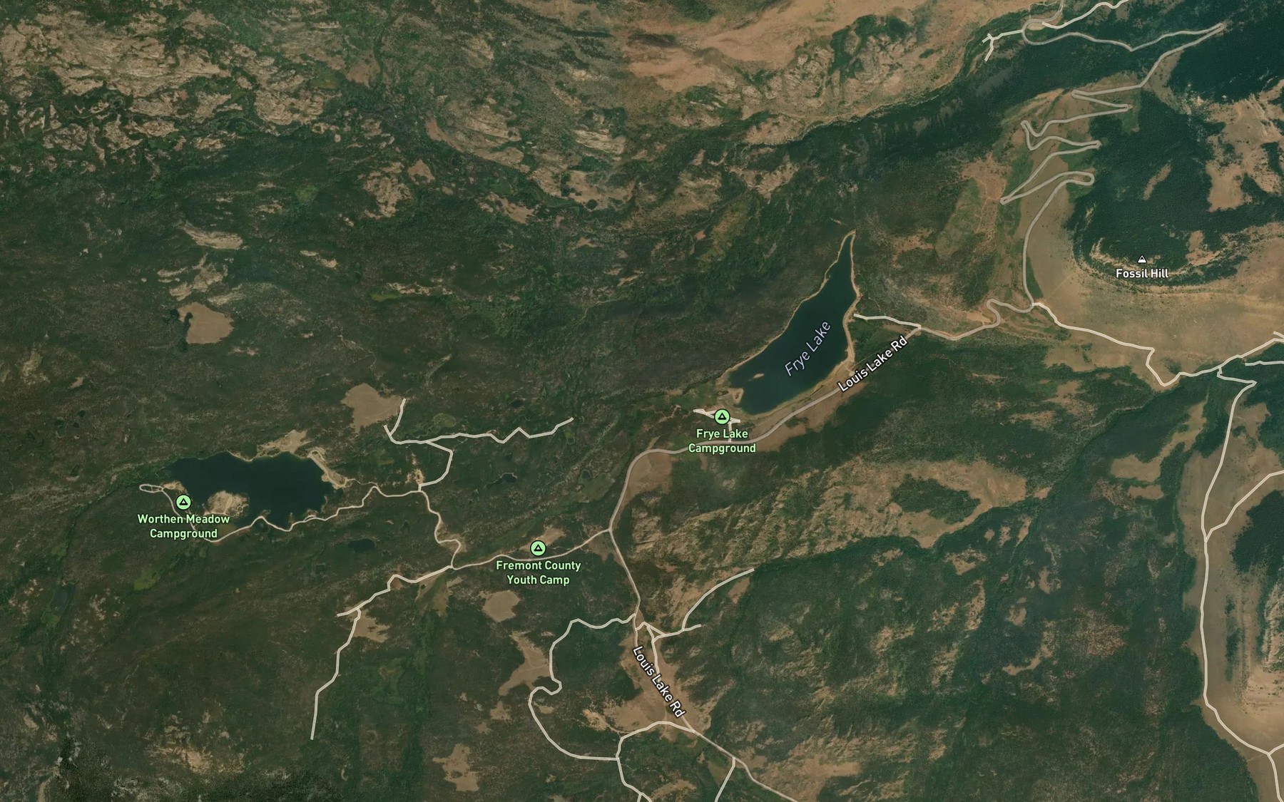 Satellite map of the Enterprise Supply Ditch